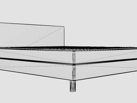 Charm Complete Bed Package Black 3D Model