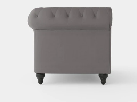 Chesterfield Luxury Velvet Sofa 2 Seater 3D Model