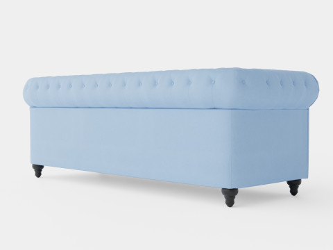Chesterfield Luxury Velvet Sofa 3 Seater Model 3D