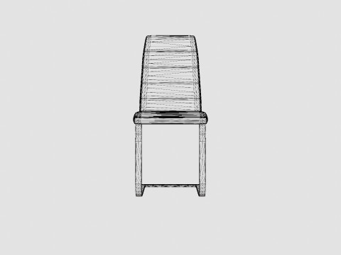 Cibus Dining Chair Artificial Leather Model 3D