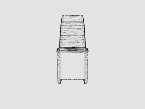 Cibus Dining Chair Artificial Leather 3D Model