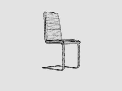Cibus Dining Chair Artificial Leather Model 3D