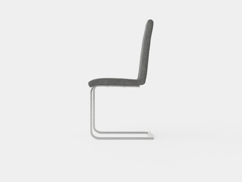 Cibus Dining Chair Dark Gray Model 3D