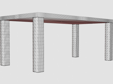 Cibus Dining Table 3D 模型