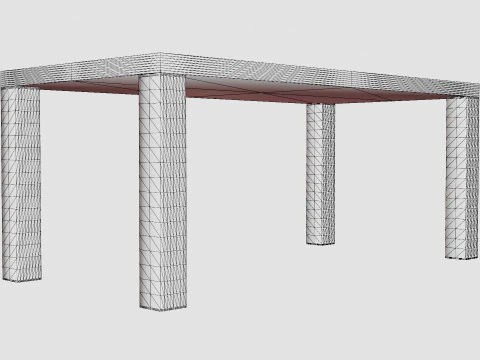 Cibus Dining Table 3D Model