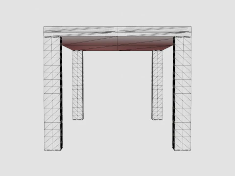 Cibus Dining Table 3D Model
