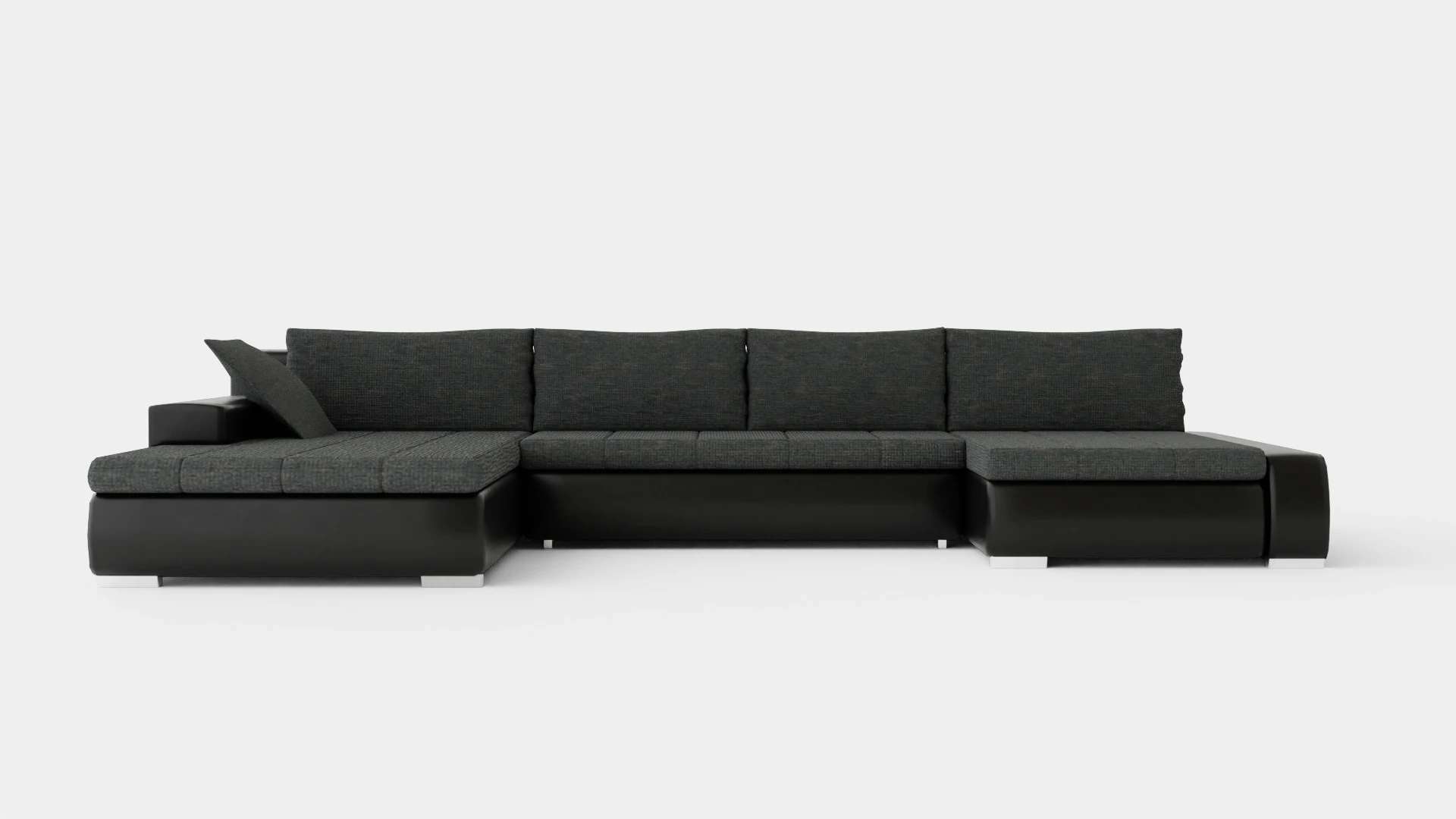 Cillo U Bed Sofa Reversible Artificial Leather 3D Model .c4d .max .obj .3ds .fbx .stl .blend 