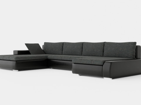 Cillo U Bed Sofa Reversible Artificial Leather 3D Model
