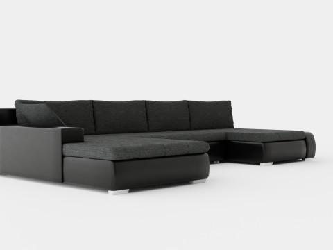 Cillo U Bed Sofa Reversible Artificial Leather 3D Model