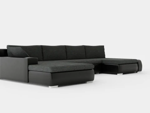 Cillo U Bed Sofa Reversible Artificial Leather 3D Model