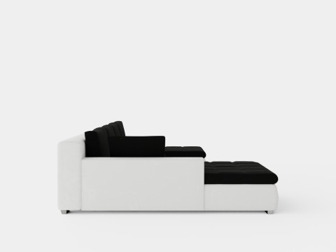 Cillo U Bed Sofa Reversible Artificial Leather Black And White Modelo 3D