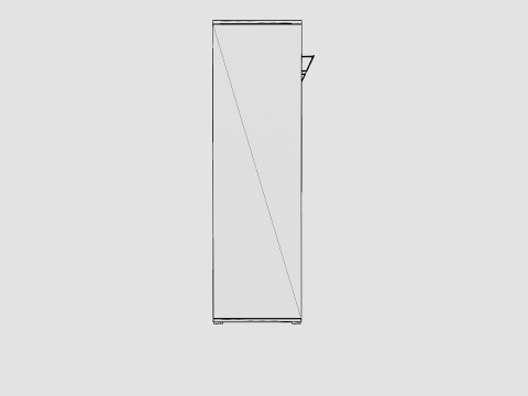 Compact Bed Cabinet Incl Mattress Luxury 3Dモデル