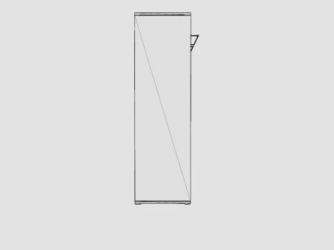 Compact Bed Cabinet Incl Mattress Luxury 3D Model