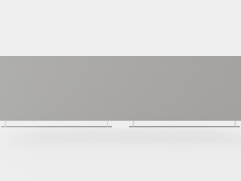 Compact Bed Cabinet Horizontally White 3D मॉडल