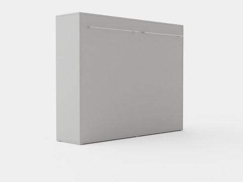 Compact Bed Cabinet Horizontal White 3Dモデル