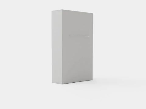 Kompakter Bettschrank vertikal wei&szlig; 3D Modell