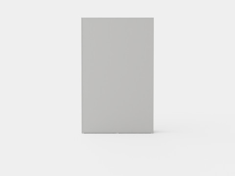 Compact Bed Cabinet Vertically White Modèle 3D