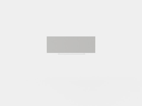 Compact Bed Cabinet Vertically White Modèle 3D