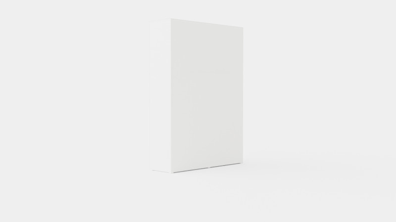 Compact Bed Cabinet Vertically Incl Mattress Luxury White 3D 模型 .c4d .max .obj .3ds .fbx .stl .blend 