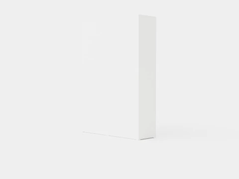 Kabinet Tempat Tidur Kompak Termasuk Kasur Vertikal Mewah Putih Model 3D