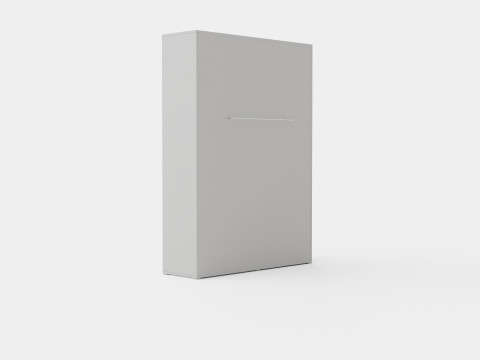 Compact Bed Cabinet Vertically White 3Dモデル