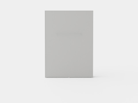 Compact Bed Cabinet Vertically White 3D Model