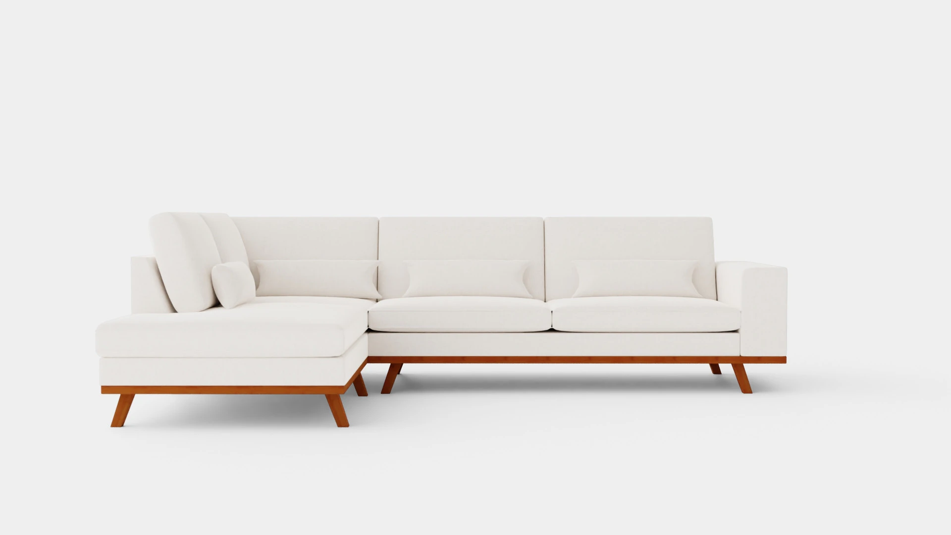 Copenhagen 2 5 Seater L Sofa Left 3D Model .c4d .max .obj .3ds .fbx .stl .blend 