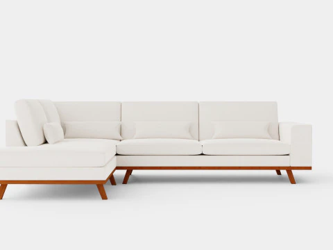 Sofa Kopenhagen 2 5 Tempat Duduk L Kiri Model 3D