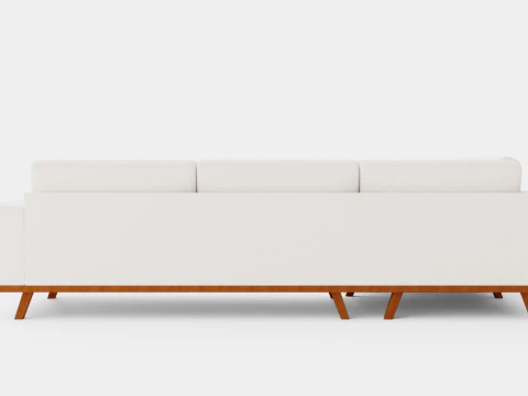 Copenhagen 2 5 Seater L Sofa Left 3D Model
