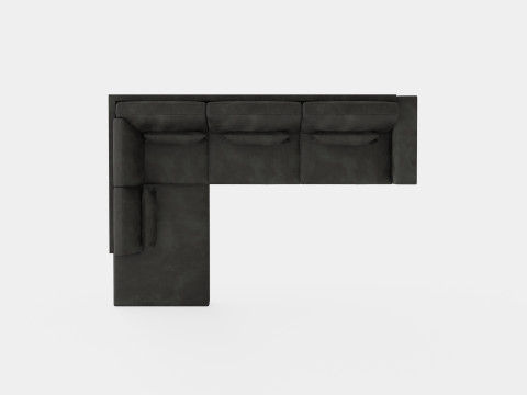 Copenhagen 2 5 Seater L Sofa Left Velvet Modelo 3D