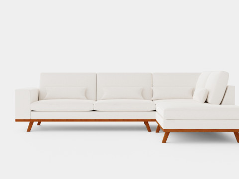 Copenhagen 2 5 Seater L Sofa Right 3D Model