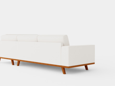 Copenhagen 2 5 Seater L Sofa Right 3Dモデル