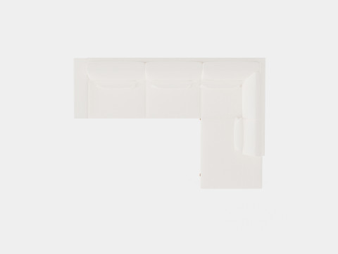 Copenhagen 2 5 Seater L Sofa Right 3Dモデル