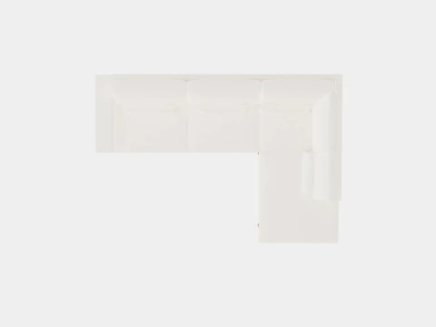 Copenhagen 2 5 Seater L Sofa Right 3D Model