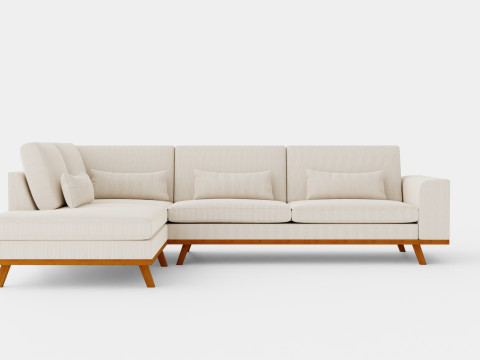 Copenhagen 2 5 Seater Sofa Left Manchester 3D Model