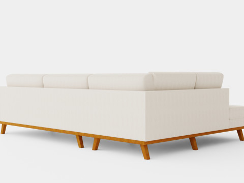 Copenhagen 2 5 Seater Sofa Left Manchester 3D Model