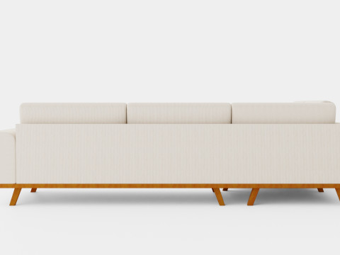 Copenhagen 2 5 Seater Sofa Left Manchester 3D Model