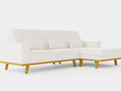 哥本哈根 2 5 座沙发右曼彻斯特 3D 模型