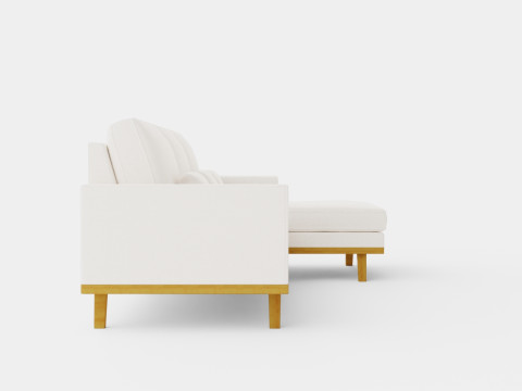 Copenhagen 2 5 Seater Sofa Right Manchester 3D Model