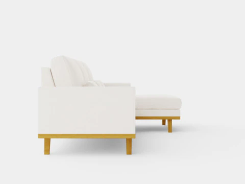 Copenhagen 2 5 Seater Sofa Right Manchester 3D Model