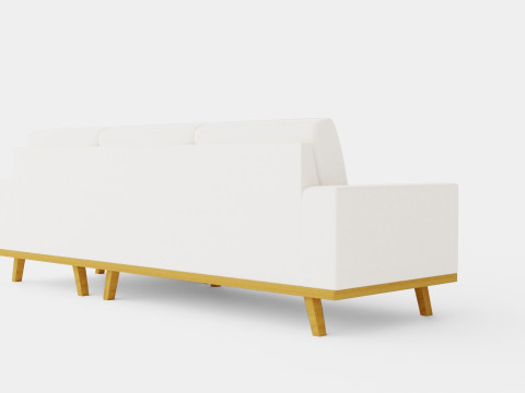 Copenhagen 2 5 Seater Sofa Right Manchester 3D Model