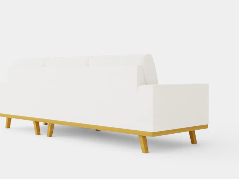 Copenhagen 2 5 Seater Sofa Right Manchester 3D Model