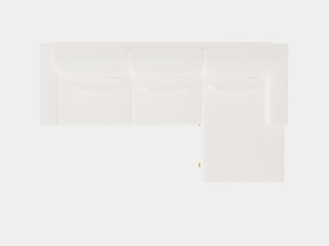Copenhagen 2 5 Seater Sofa Right Manchester 3D Model