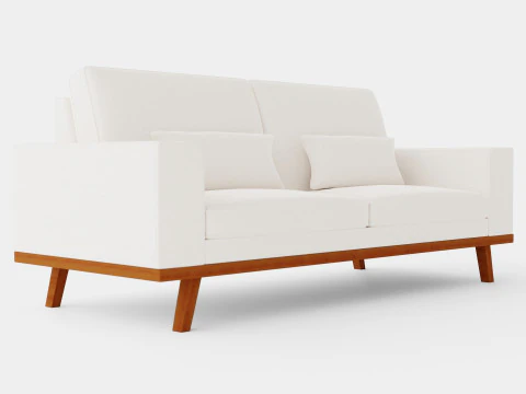 Copenhagen 3 Seater Sofa 3D Model