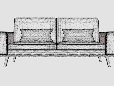 Copenhagen 3 Seater Sofa 3D Модель