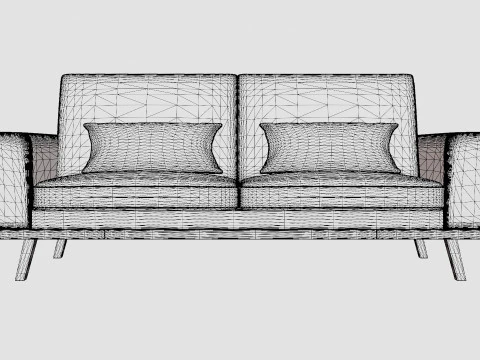 Copenhagen 3 Seater Sofa 3D Model