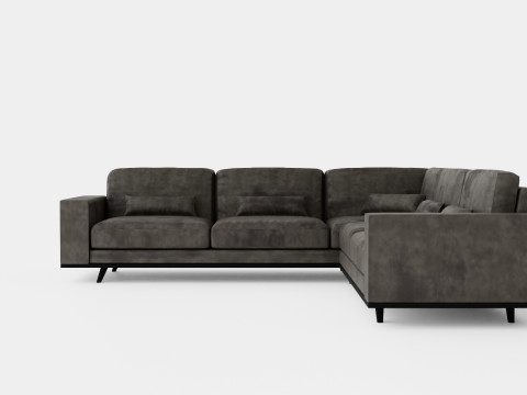 Copenhagen Corner Sofa Velvet Modelo 3D