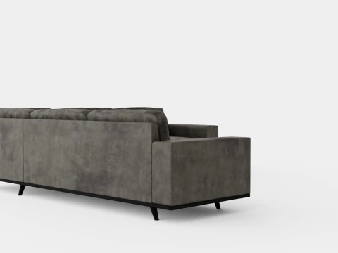 Copenhagen Corner Sofa Velvet 3D Model
