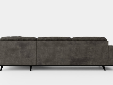Copenhagen Corner Sofa Velvet Modelo 3D