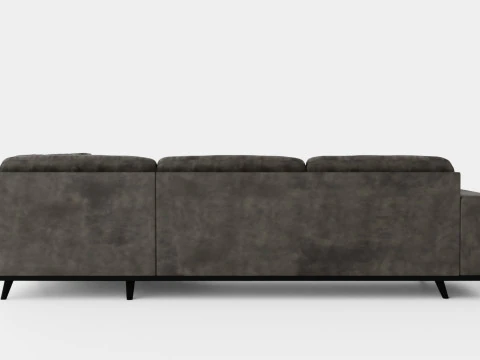 Copenhagen Corner Sofa Velvet 3D Model